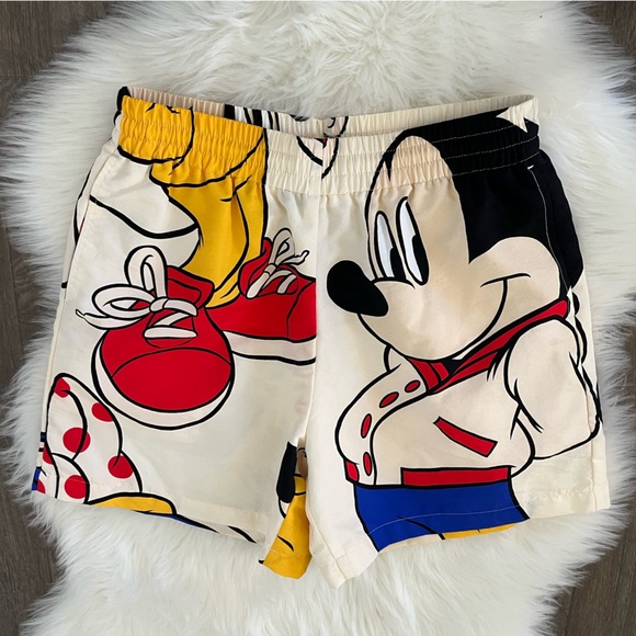 Melody Ehsani d Disney Mickey & Minnie Nylon Shorts Size Small NWT - Picture 3 of 6